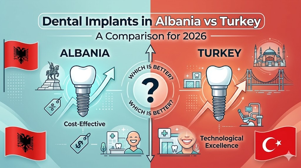 Impianti Dentali in Albania vs Turchia: Qual è il migliore nel 2026